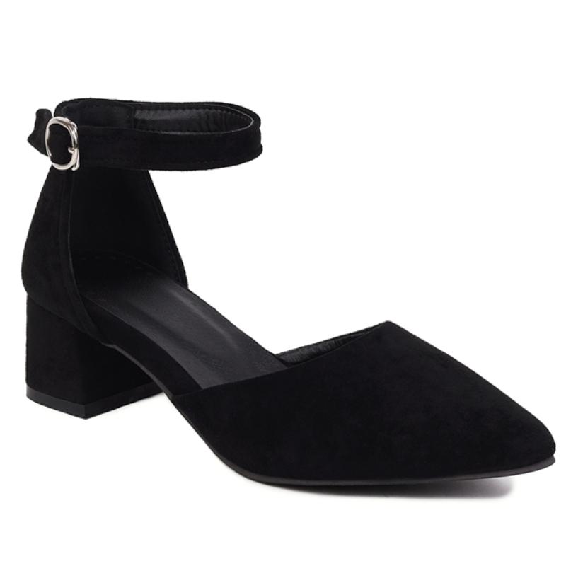 

Женские сандалии с закрытым носком, летняя обувь для улицы, туфли-лодочки, женские сандалии на ремешке вокруг щиколотки, элегантные, черные, розовые, зеленые, обувь для вечеринки, свадьбы, бренд 39 чёрный