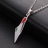LIKGREAT Roestvrij Staal Palestina Kaart Hanger Ketting Goudkleur Sieraden Dames Choker Druipolie Geografie Nekketting Groothandel