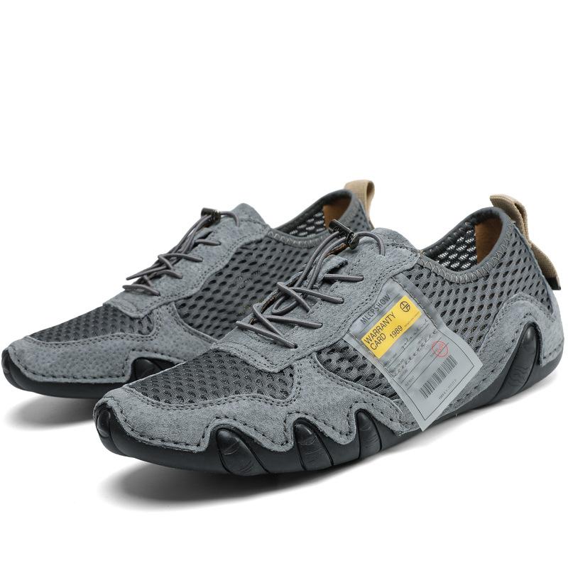 New Doudou shoes men's leather breathable casual leather shoes men's shoes versatile soft sole lazy shoes large size