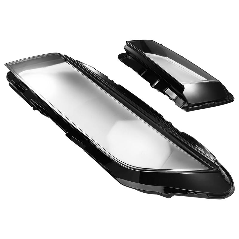 A16P-For Skoda Kodiaq 17-21 Car Front Headlamps Cover Glass Transparent Lampshades Cover Headlight Lens Auto Lamp Shell