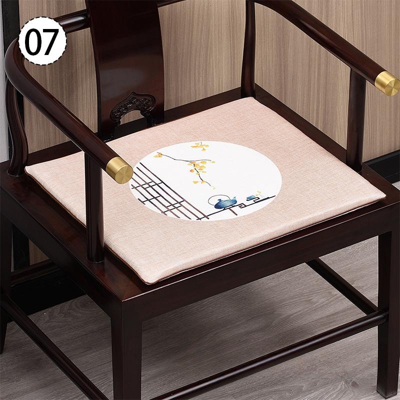 Chinese Style Chair Cushion Mahogany Sofa Stool Seat Pad Dining Chair Tatami Living Room Armchair Cushion Zen Meditation Mat