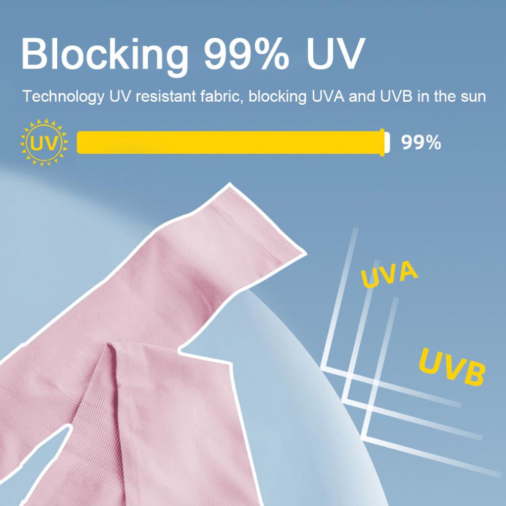 Maniche per le Braccia per la Protezione Solare, Maniche Raffreddanti con Protezione UV Solare con UPF 50 Blocco UV, Tessuto Traspirante Regolatore di Temperatura Maniche Solari