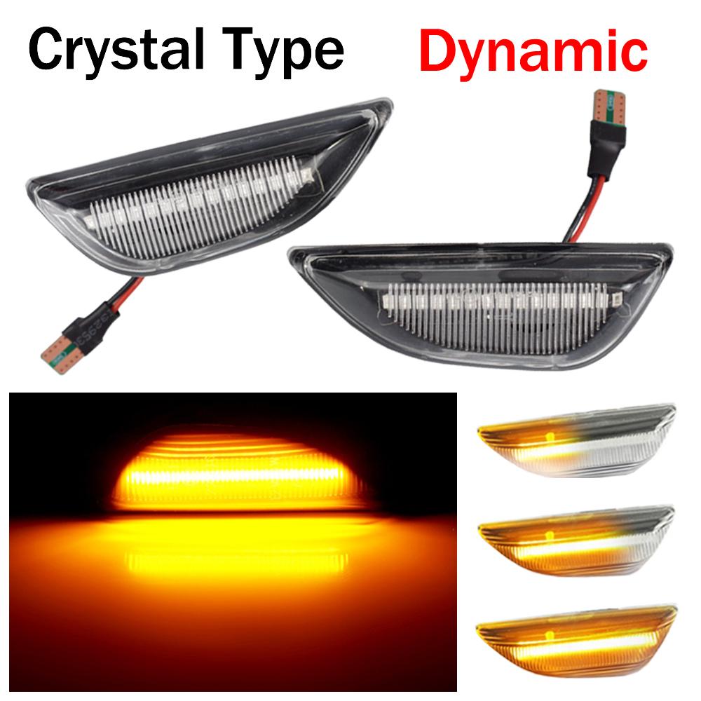 2Pcs Dynamic Led Side Marker Flowing Turn Signal Sequential Blinker Lamp Fit For Opel Mokka Mokka X Chevrolet Trax Buick Encore