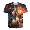 Men Women Gaming T-Shirt With 3D Digital Print Character Design Casual Short Sleeve Tee