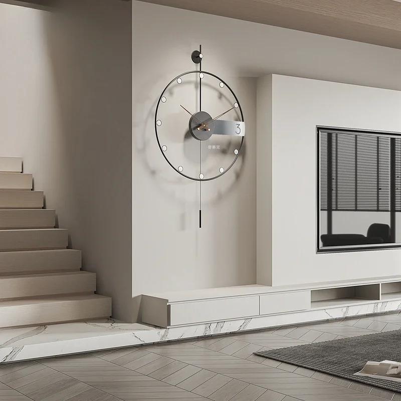 Nordic Wall Clocks Minimalist Decoration Clocks Wall Art Silent Clock Living Room Pendulum Watches Aesthetic Elegant Ornaments