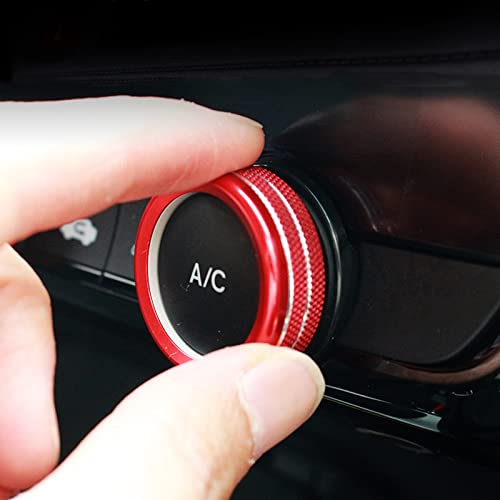 Onami 11th Generation Civic Air Conditioning Dial Ring Air Conditioning Vent Cover Interior Panel New CIVIC FL1 Aluminum Alloy 3P [Black] 11CIV-40-BK