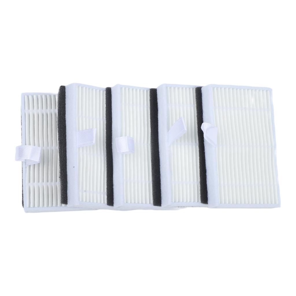 5PCS Replacement HEPA Filter Set Efficient Fine Dust Filtration Compatible With For Cecotec For Conga Y70 Robot Vacuum Cleaner