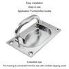 Multipurpose Spring Loaded Concealed Handle Silver Finish Convenient for Home Lift Door and Toolboxes Daily Use