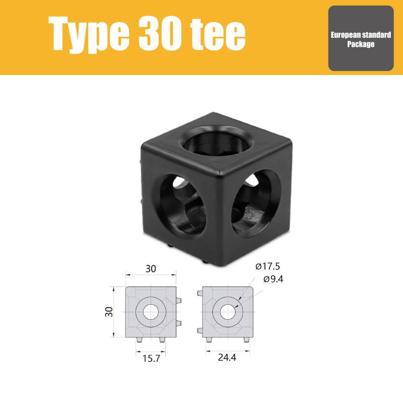 1PCS Cube Corner Connector 2020 3030, Fastener for Aluminum Profile, Made of Aluminum