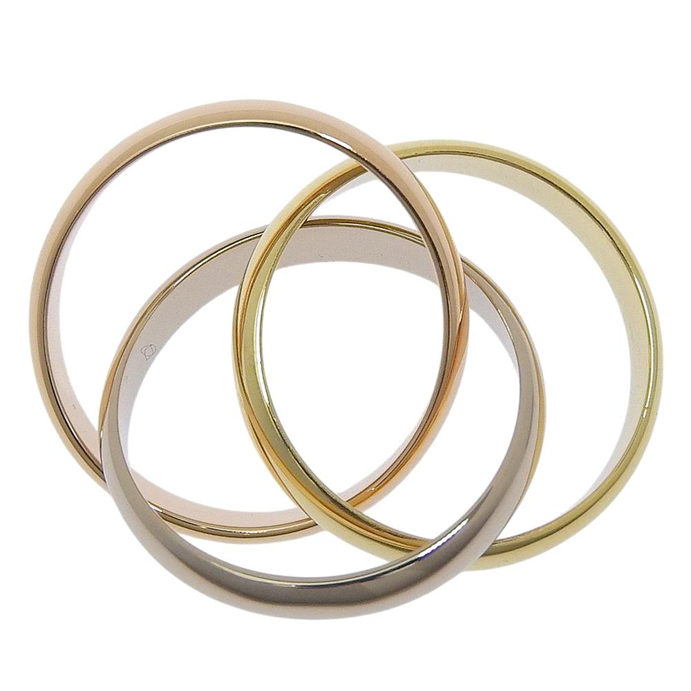 CARTIER Trinity Ring K18 Gold (YGxPGxWG) #4.3(US Size) 7.1g Women Used