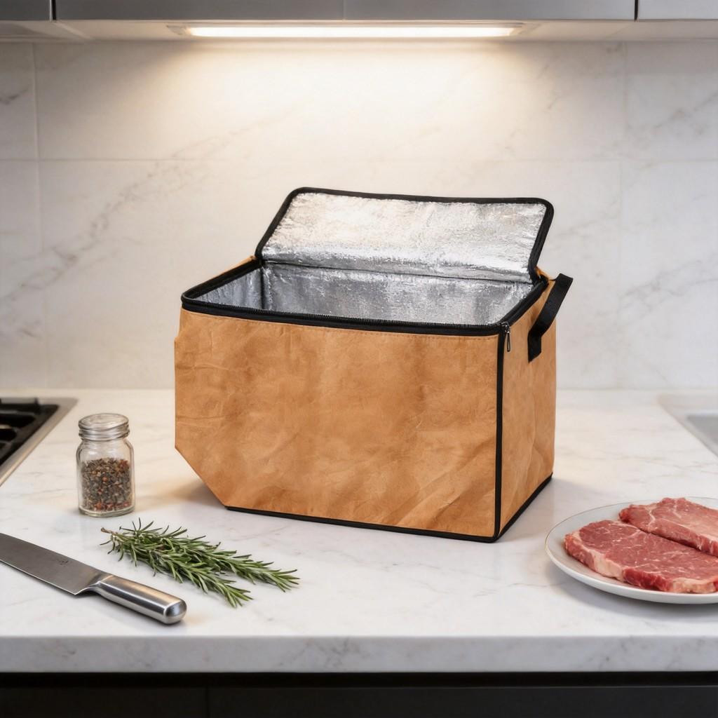 Borsa Isotermica per il Riposo della Carne per Uso BBQ e Cucina in Materiale di Foglio di Alluminio