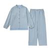 Women's Spring & Autumn Stand-Up Collar Cotton Gauze Pajama Set - Long-Sleeve Cardigan Couple Homewear