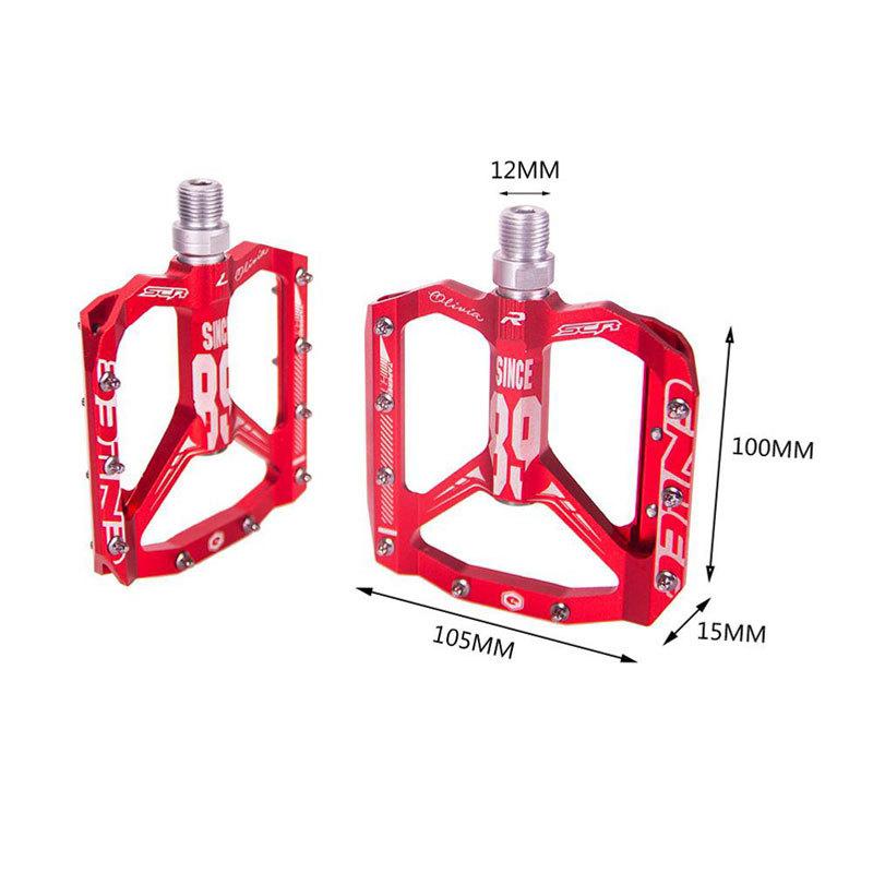 ENLEE MTB Road Bike Ultralight Sealed Pedals CNC Cycling Part Alloy DH XC Hollow Anti-slip Bearings Du System Mountain 12mm Axle