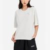 Li Ning Plain Pullover Round Neck Casual Loose Short Sleeve T-Shirt Women Tops Off-White AHSSB76-1
