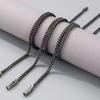 Retro Stainless Steel Dragon Bone Chain Necklace & Bracelet Set for Men