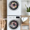 2 Pcs Painted Garlands Laundry Room Bathroom Home Background Landscaping Decoration Wall Stickers