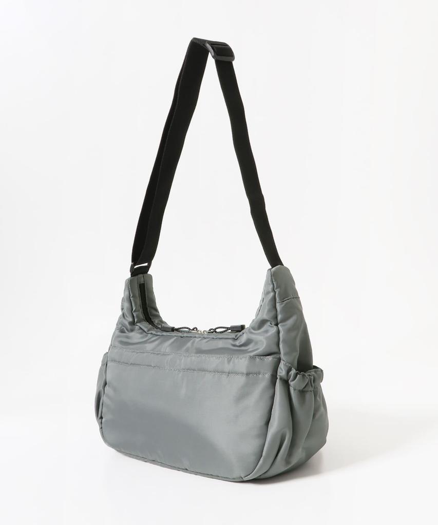Sunny Label Women's Grosgrain 2-Pocket Shoulder Bag, LAA6-2AJ002, Gray