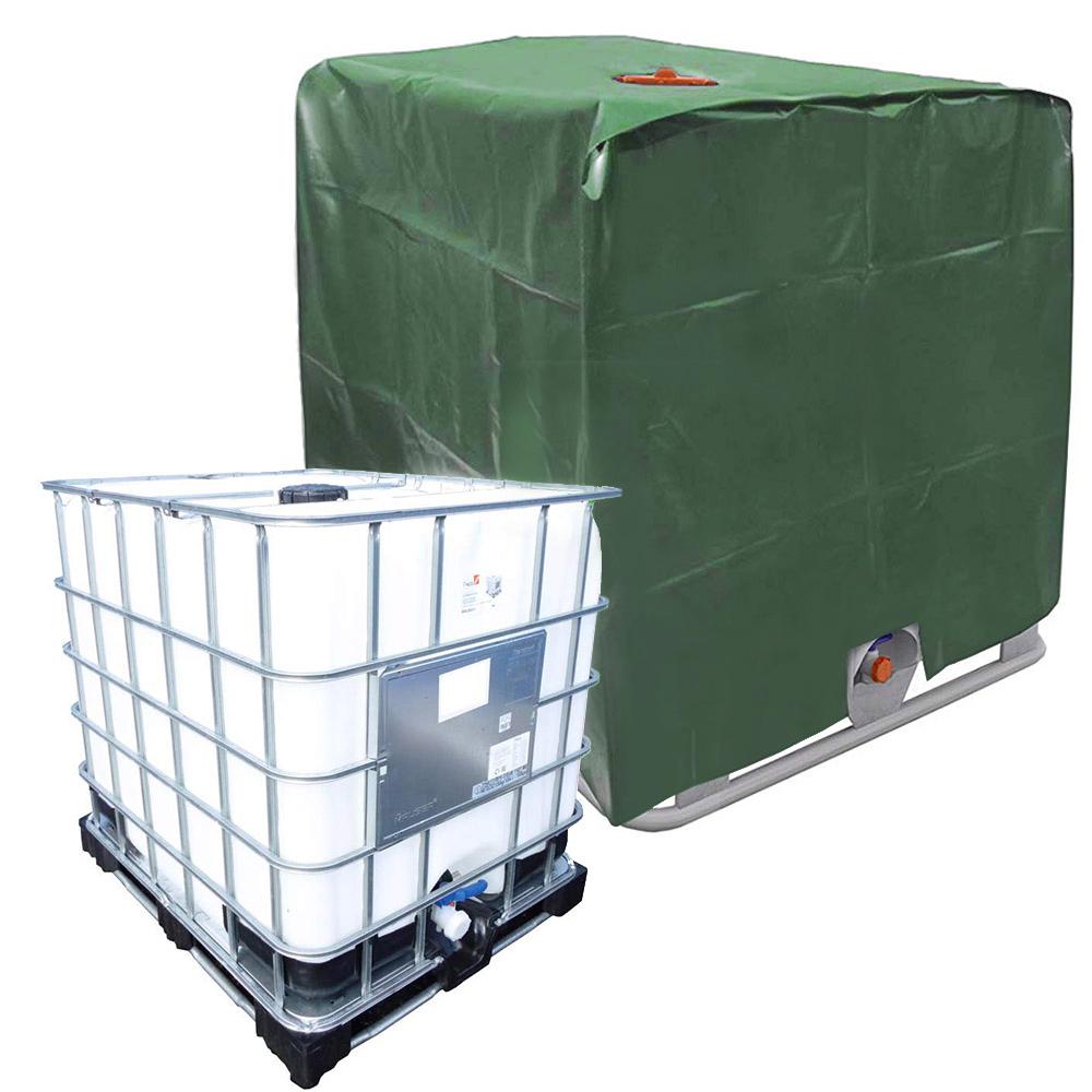 Contenitore IBC da 1000l Copertura Protettiva in Foglio di Alluminio, Tessuto Oxford Impermeabile e Resistente ai Raggi UV Copertura Antipolvere e Durevole per Serbatoio Acqua Piovana