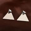 Boucles d'oreilles triangulaires géométriques simples pour femmes