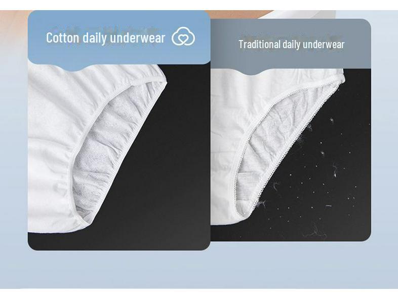 Sterilized Cotton Disposable Underwear for Men & Women - Large Size
