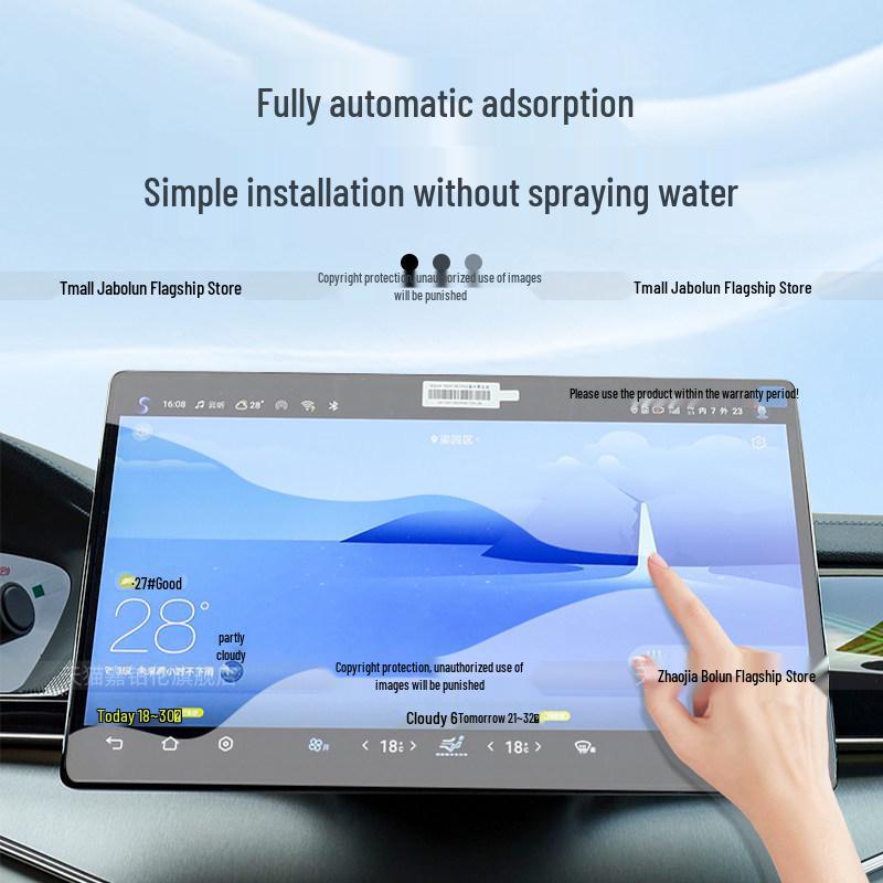 Compatible Li Auto L9 LIVIS Rear AC and Control Screen Protection Films for 26 Models