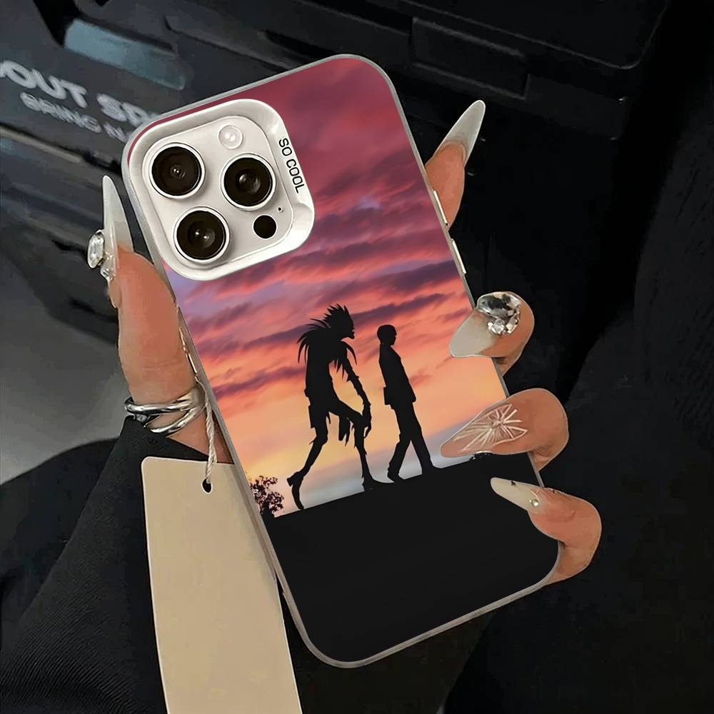 D-Death- Note- Classic anime Phone Case For IPhone 17 Air 16 15 14 13 12 11 Pro Max White Sliver Hard Cover