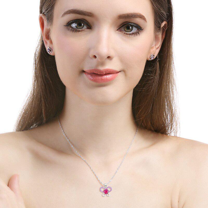 Tancise Fashion Jewelry Necklace With Butterfly Shape Pendant For Female Wedding Party Gift