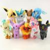 9pcs/set 20cm Plush Dolls Toy Standing Glaceon Leafeon Flareon Sylveon Birthday Toy Gift