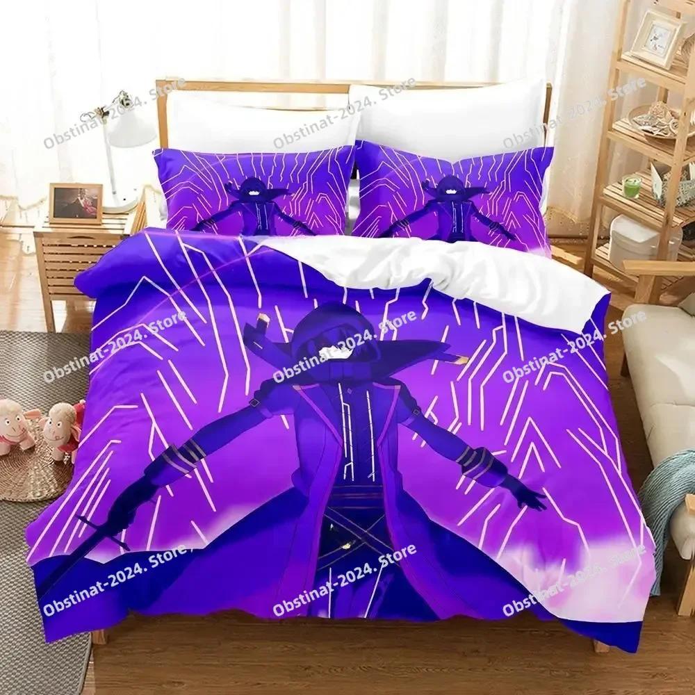 The Eminence in Shadow Cid Kagenou Beddengoed Set Beddengoed Set Gedrukt Met Kussensloop Bed Zacht Dekbedovertrek Zacht Eenpersoons Tweepersoons Queen Super King-Size Afmetingend