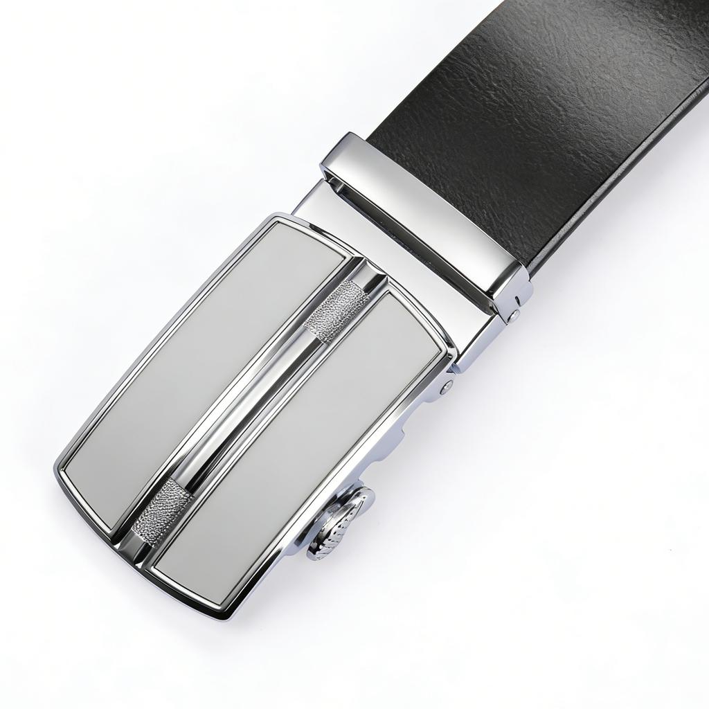 Men's High Quality Cowskin Leather Belt Strap Male Metal Alloy Automatic Buckle Belt for Men Formal Luxury Jeans Waistband Strap