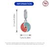 Beads Copper Charms Original Love Circular Pendant Beads Fit Bracelet Jewelry Diy Women Fine Gift Accessory