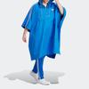 Adidas Originals SS23 Adicolor 70s Retro Series Monogram Poncho Men Jacket Bright-Blue IP6977
