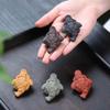 Purple Clay Small Tea Pet Golden Toad Wealth Attraction Creative Toad To Raise Tea Tray Decoration Kung Fu Teaware Accessories