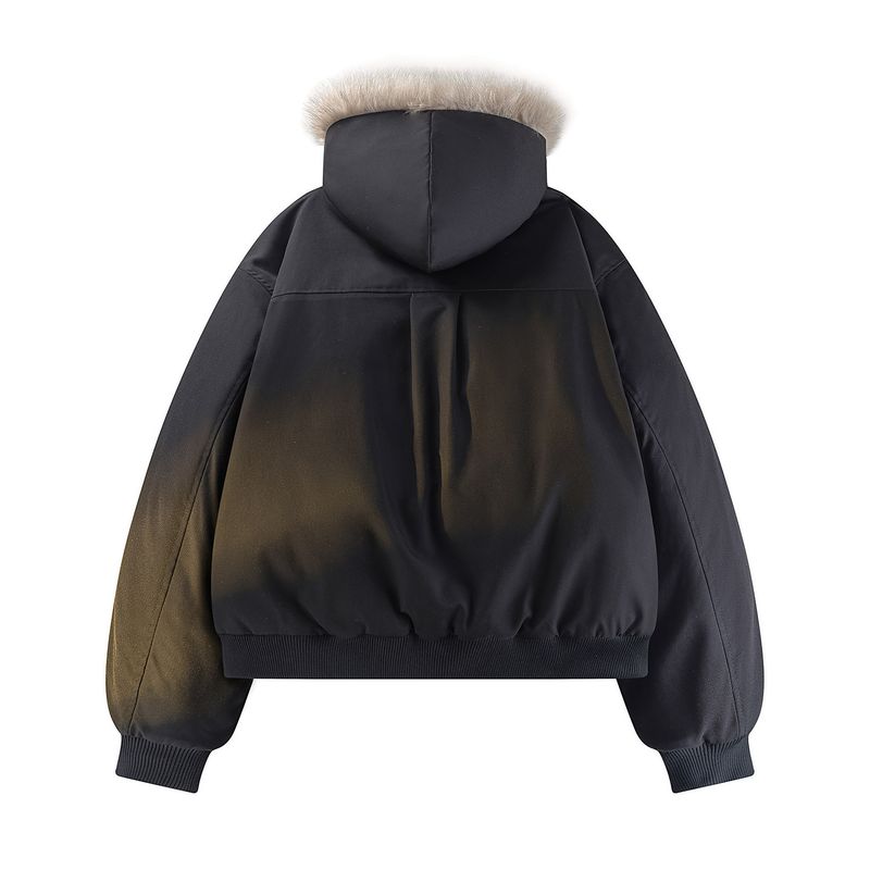 Thick Fur Lining~Winter Men's Casual Cotton Jacket European Couple's Top Quality Autumn and Winter New Hooded Warm Coat Trendy