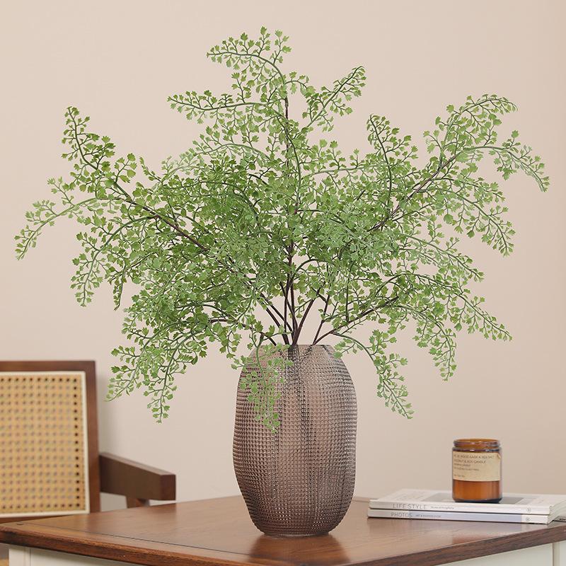 Simulated Long-branch Soft Rubber Fern Leaves, Mori Home Furnishing Hotel Wedding Decoration Fake Flower Green Plant Ornament