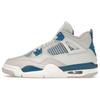 Air 4 Retro GS Military Blue 2024 Bambini Sneakers Bianco Bianco sporco Neutro-Grigio HF4281-141