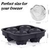 3D Ice Cube Tray Silicone Rose shape Ice Mold Refrigerator DIY Moulds Ice Ball Maker Whiskey Cocktail Ice Stencil Kitchen Tools