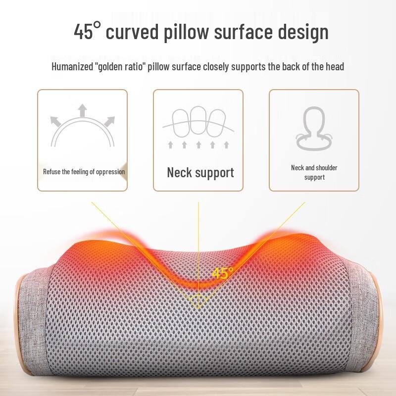 MiNGZHEN Multi-functional Neck and Back Massager Pillow CN Plug (adapter Included)