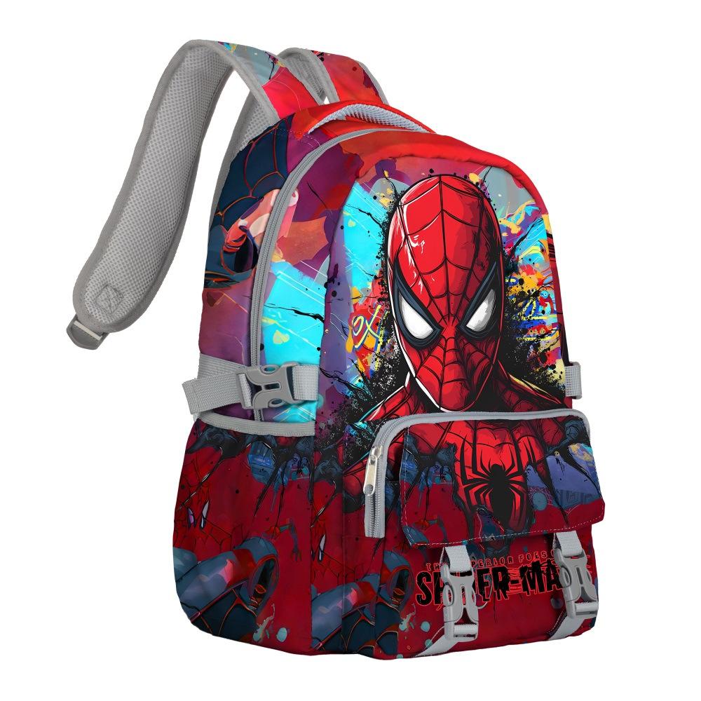 Fully Printed Marvel Schoolbag Student Backpack Large Capacity Breathable Back Protection Burden Reduction Computer Backpack