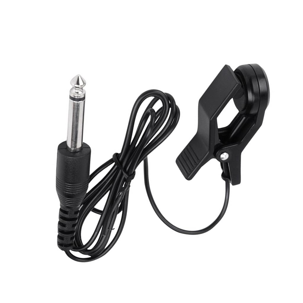 Violin Acoustic Guitar Ukulele Pickup Clip On Microphone Piezo Pickup Guitar Sound Hole Pickup with 6.35mm Audio Jack