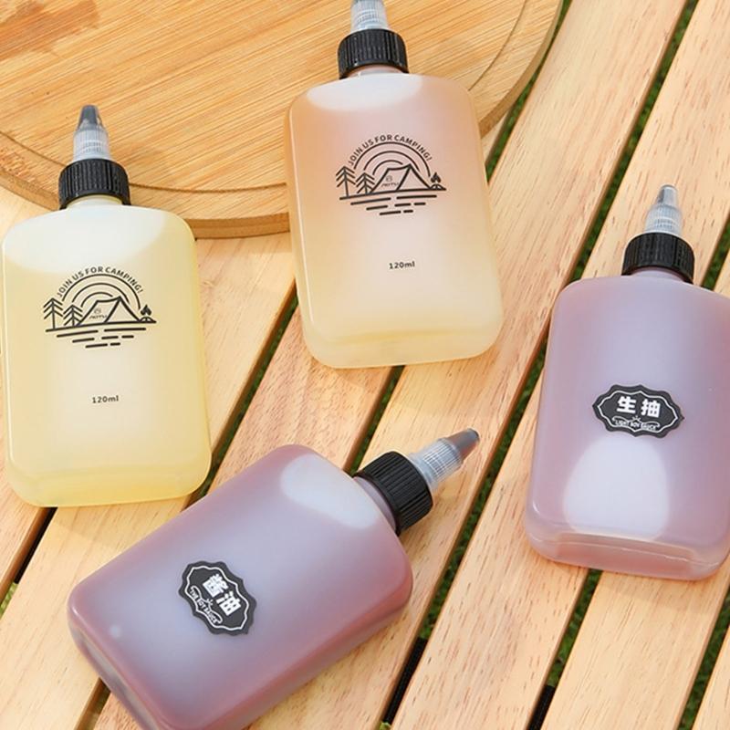 Leakproof Dispenser Bottle Squeeze Condiment Bottle Camping Squeeze Dispensing Bottle for Outdoor Cooking and Grilling