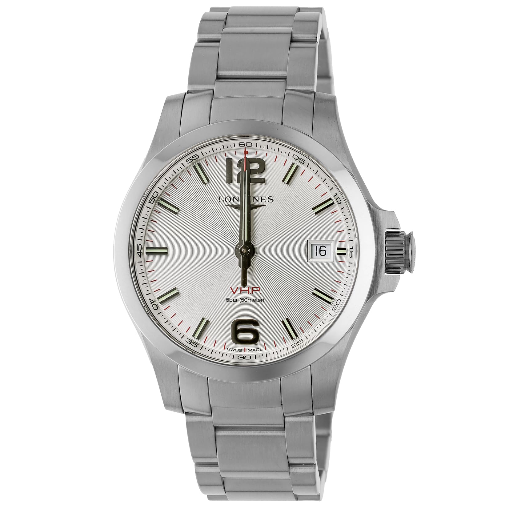 

Casual watch Conquest P Silver [Longines] V. H. L3.716.4.76.6 Men s [item] білий