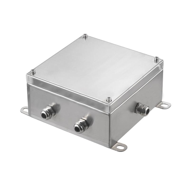 304 Stainless Steel Waterproof Junction Box, Dustproof & Corrosion-Resistant, Three-Proof UK Terminal Box for Outdoor Use.