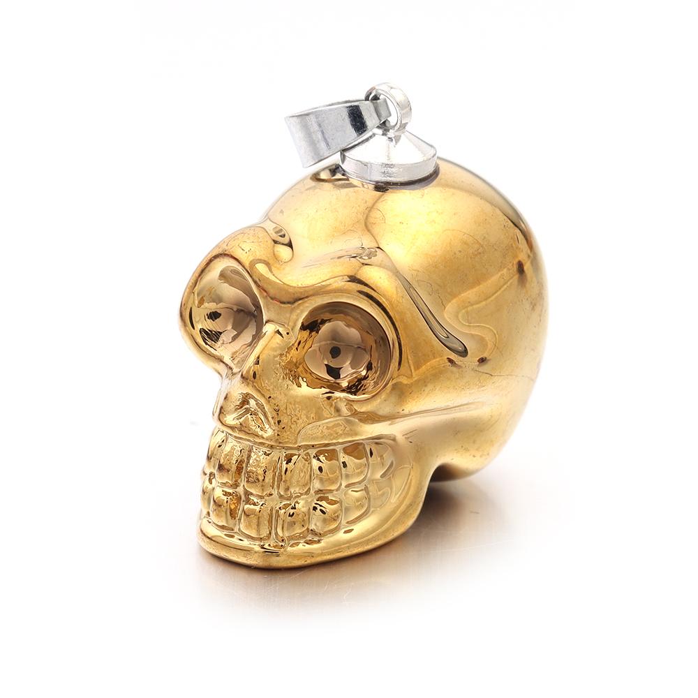 2025 New Punk Skull Pendants Lampwork Charm Pendants for Jewelry Making Skeleton Pendant DIY Necklace Christmas Gift Wholesale