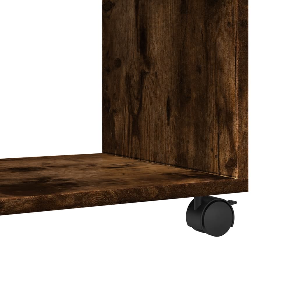 Rolling Cabinet Smoked Oak 72 x 33 x 42.5 cm Particleboard