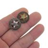 Kleine Größe Vintage Metall Concho Sterne Ausgestanzt DIY Lederhandwerk Conchos Geldbörse Dekoration