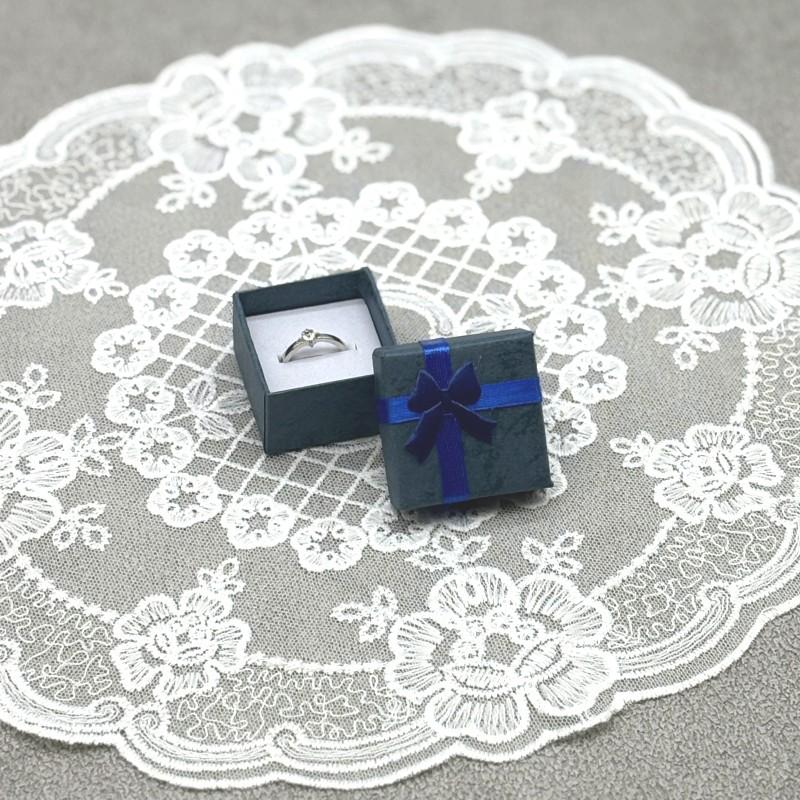 Hardened square pearlescent ring box jewelry box jewelry box latte art gift jewelry necklace box