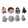 Christmas Cabinet Knob Cover Cute Santa Claus/Christmas Tree/Snowman Stretch Over Hardware Decoration for Kitchen Bathroom Dresser Wardrobe Decor