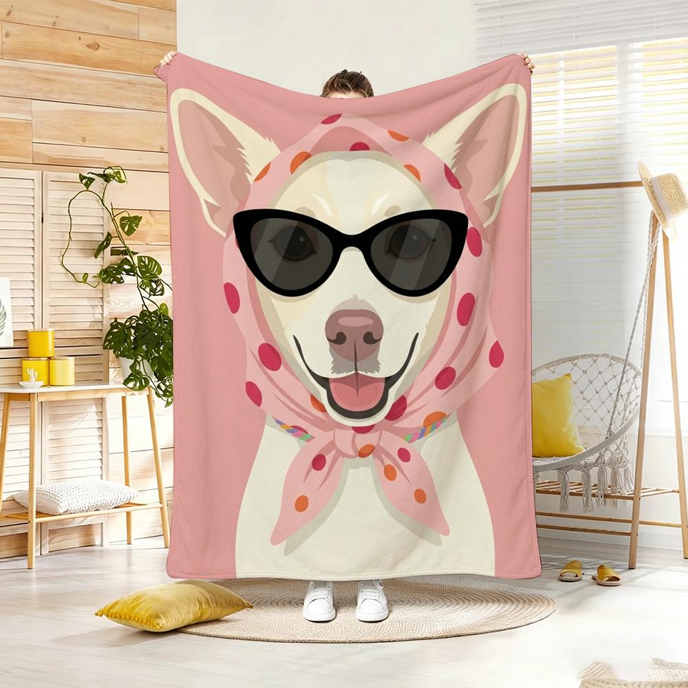 Illustration D-Dalmatian Throw Soft Warm Throw Blanket For Bedroom Living Room Bed Travel Camping Picnic Gift