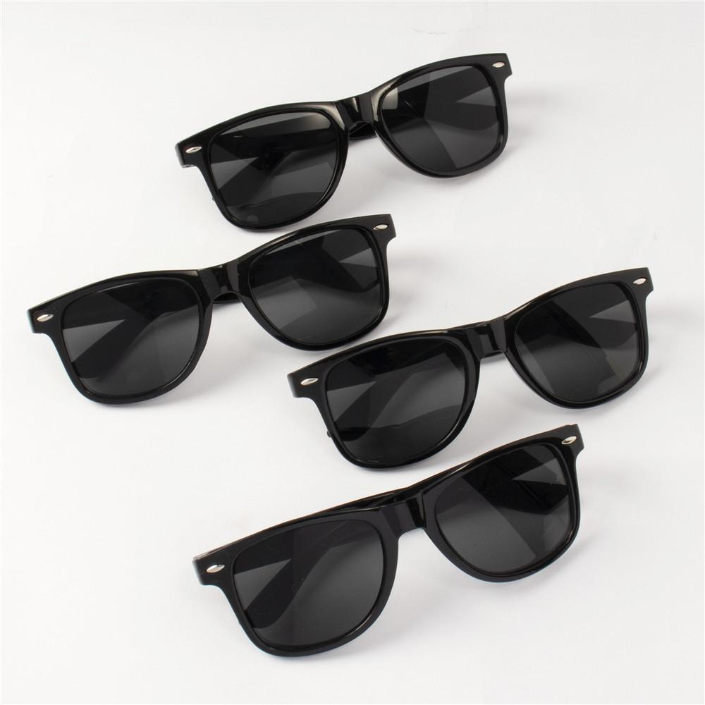 

4 шт. Классические черные квадратные модные очки с болтовым декором для вечеринки, фотографии, свадьбы, дня рождения, выпускного, похода